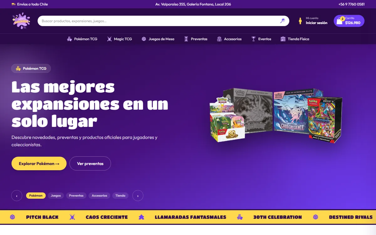 Tienda online de Mundo Imaginario con preventas de Pokémon TCG